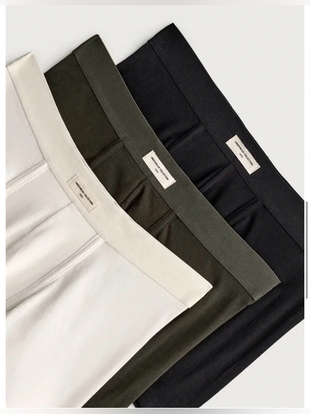 ZARA 3 Pack Soft Boxer Briefs Black Green Beige Size XL NEW IN BOX